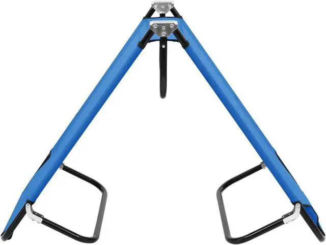 Alt view image 11 of 12 - vidaXL Patio Lounge Chair Folding Sunlounger Sunbed for Poolside Blue Steel