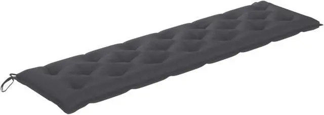 Alt view image 7 of 10 - vidaXL Bench Cushion Water Repellent Seat Cushion Anthracite Oxford Fabric