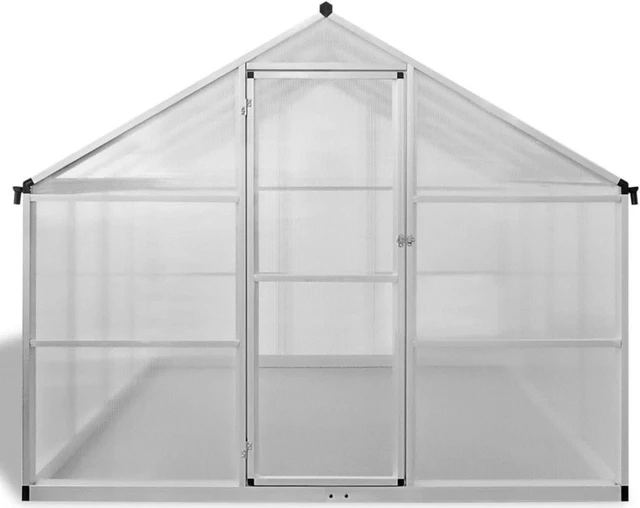 Alt view image 4 of 6 - vidaXL Greenhouse Reinforced Aluminium 113.34ft