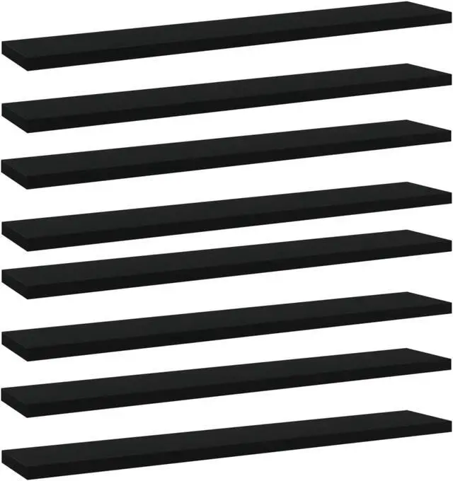 Alt view image 6 of 14 - vidaXL Floating Shelf Bookshelf Board Rack 8 Pcs Sonoma Oak Engineered Wood