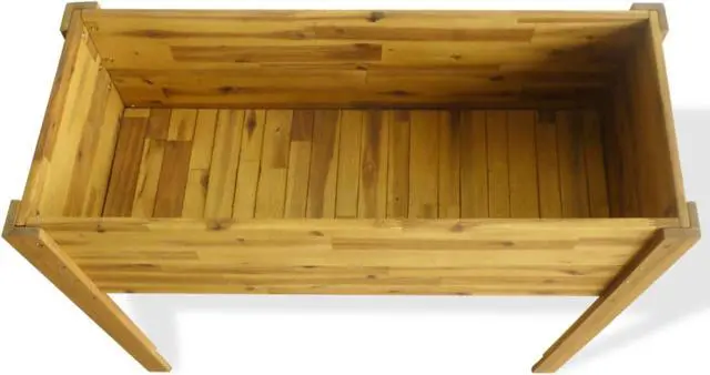 Alt view image 9 of 11 - vidaXL Solid Wood Acacia Raised Garden Raised Bed Flower Bed Outdoor Planter