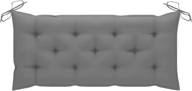 Alt view image 6 of 10 - vidaXL Bench Cushion Outdoor Water Repellent Seat Cushion Gray Oxford Fabric