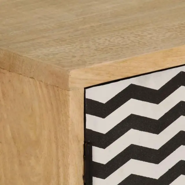 Alt view image 8 of 15 - vidaXL Sideboard Bar Buffet Console Cabinet with Compartments Solid Wood Mango