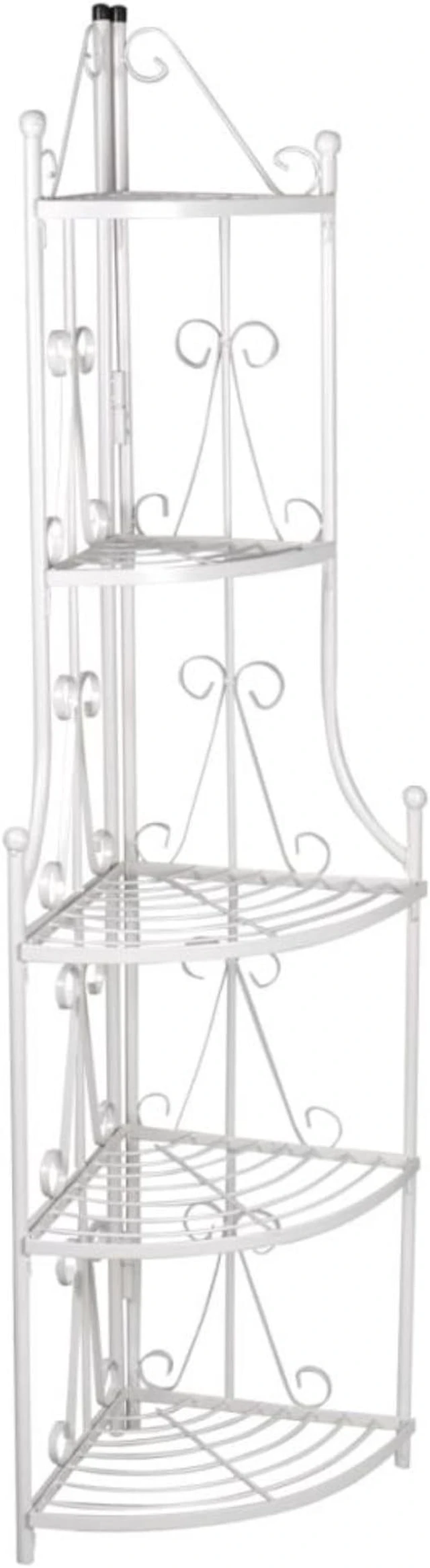 Alt view image 5 of 8 - vidaXL Plant Stand 5-Tier Plant Rack Shelves Flower Pot Stand Black Steel
