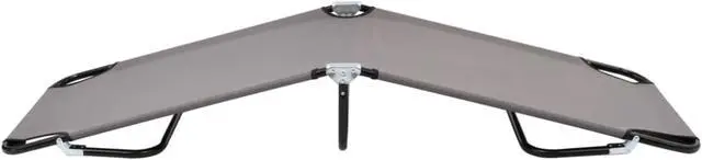 Alt view image 10 of 14 - vidaXL Patio Lounge Chair Outdoor Chaise Lounge Chair Sunlounger Gray Steel