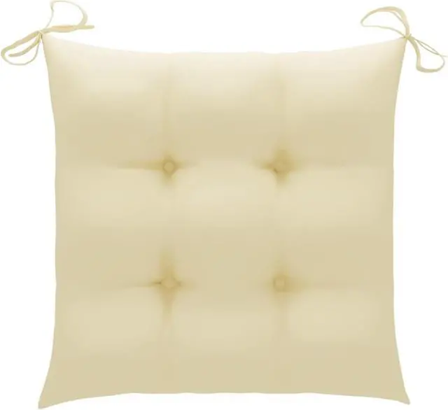 Alt view image 11 of 12 - vidaXL Chair Cushion 2 Pcs Outdoor Patio Seat Cushion Cream White Oxford Fabric