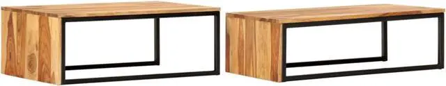 Alt view image 9 of 12 - vidaXL Coffee Table Set of 2 Brown
