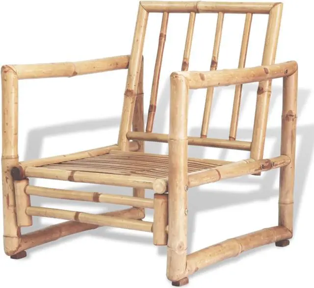 Alt view image 8 of 13 - vidaXL Patio Chairs 2 Pcs Outdoor Patio Dining Chair with Cushions Bamboo