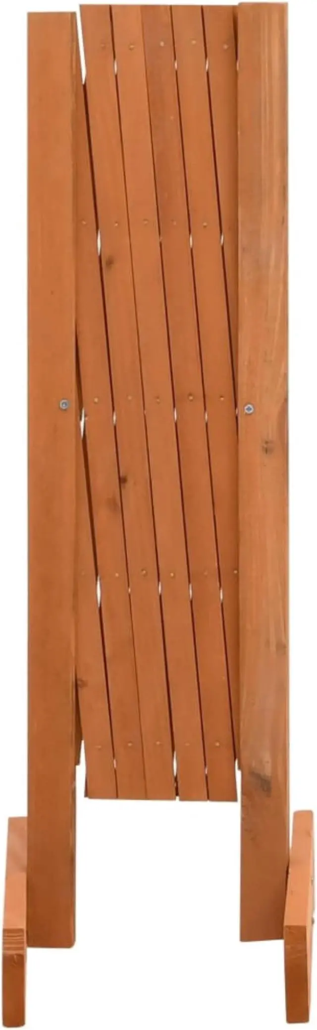Alt view image 10 of 13 - vidaXL Trellis Fence Garden Trellis Lattice Orange 47.2"x23.6" Solid Firwood