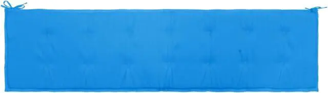 Alt view image 8 of 18 - vidaXL Bench Cushion Water Repellent Garden Seat Cushion Blue Oxford Fabric