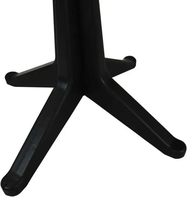 Alt view image 9 of 13 - vidaXL Patio Table Outdoor Dining Table Garden Furniture Plastic Anthracite