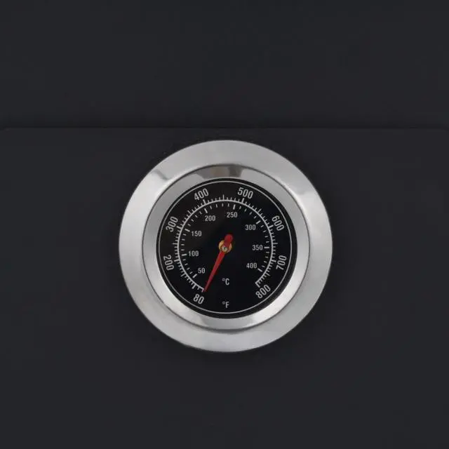 Alt view image 9 of 17 - vidaXL Patio Outdoor Pizza Oven Charcoal Fired Garden Chimney BBQ Smoker Bread