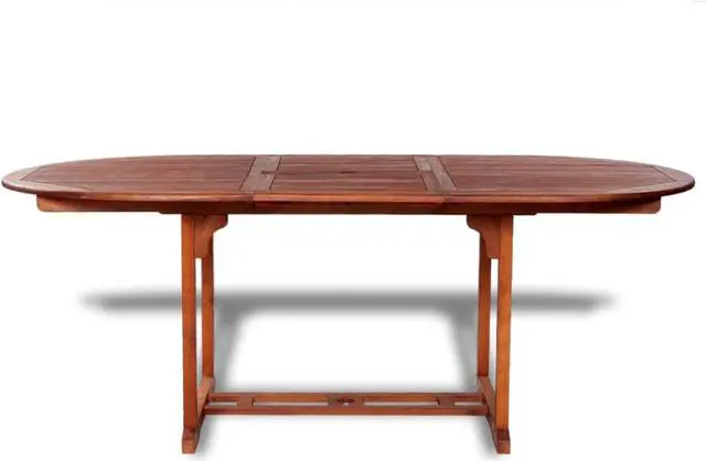 Alt view image 8 of 12 - vidaXL Outdoor Dining Table Extendable Garden Patio Table Solid Acacia Wood