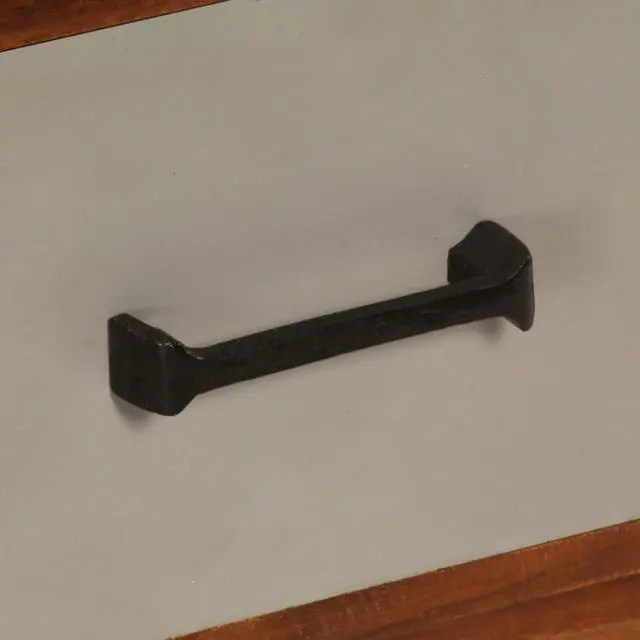 Alt view image 10 of 13 - vidaXL TV Stand TV Unit Sideboard Cupboard with 3 Drawers Solid Acacia Wood