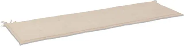Alt view image 6 of 12 - vidaXL Bench Cushion Water Repellent Garden Seat Cushion Cream Oxford Fabric