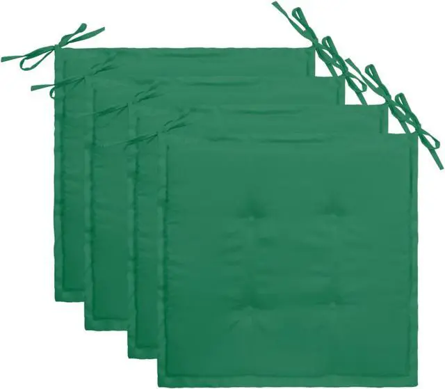 Alt view image 8 of 15 - vidaXL Chair Cushion 4 Pcs Outdoor Patio Seat Cushion Green Oxford Fabric