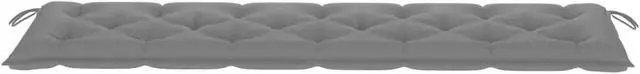 Alt view image 8 of 8 - vidaXL Garden Bench Cushion Gray 78.7" Fabric Outdoor Seating Furniture Pads