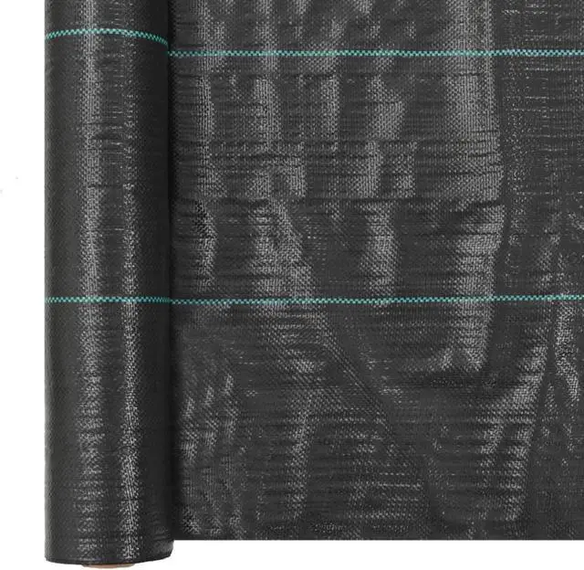 Alt view image 8 of 14 - vidaXL Weed Membrane Landscape Fabric Weed Control Cloth PP 6.6'x164' Black