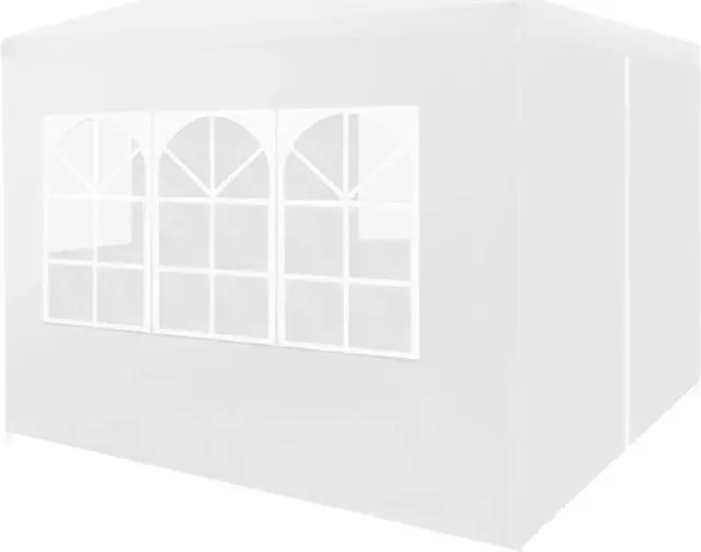 Alt view image 7 of 15 - vidaXL Party Tent Outdoor Canopy Tent Patio Gazebo Marquee Sunshade White