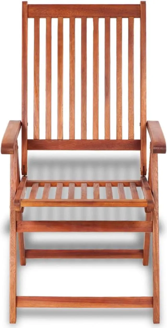 Alt view image 2 of 14 - vidaXL Folding Garden Chairs 2 pcs Solid Acacia Wood Brown