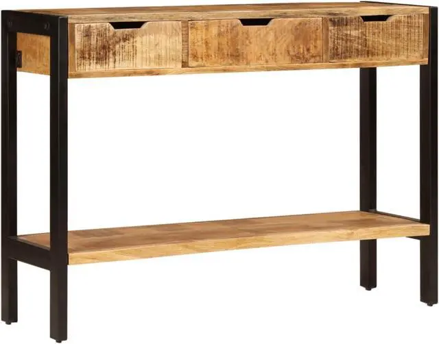 Alt view image 10 of 11 - vidaXL Sideboard with Drawers Console Table Cabinet with Shelf Solid Wood Mango