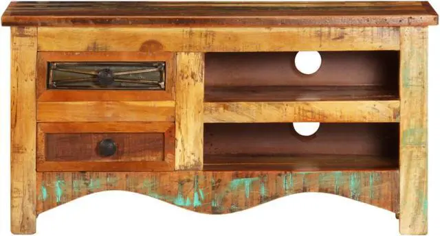 Alt view image 11 of 11 - vidaXL TV Stand TV Unit Sideboard TV Console Cabinet Solid Reclaimed Wood