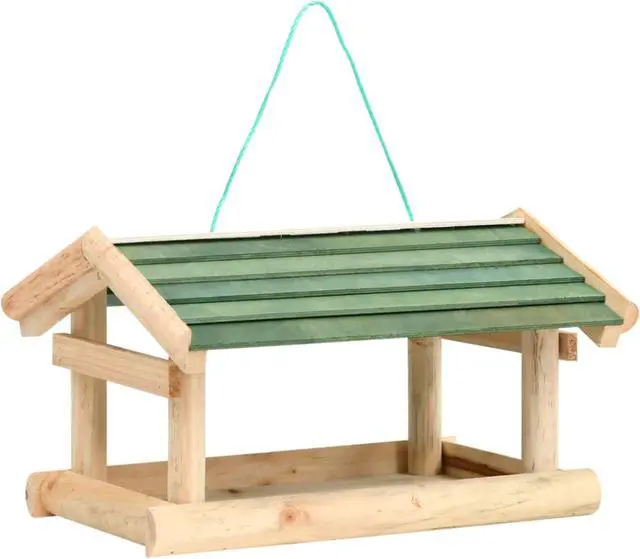 Main image of vidaXL Bird Feeder Solid Wood 13.8"x11.6"x8.3"