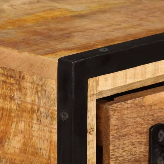 Alt view image 9 of 11 - vidaXL TV Stand TV Unit Sideboard TV Console with Drawers Solid Mango Wood