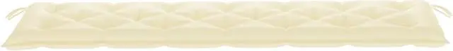Alt view image 8 of 14 - vidaXL Bench Cushion Water Repellent Seat Cushion Cream White Oxford Fabric