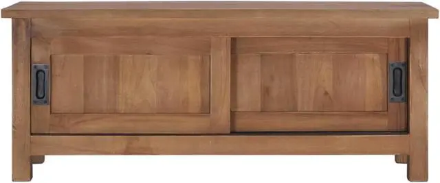 Alt view image 6 of 11 - vidaXL TV Cabinet 35.4"x11.8"x13.8" Solid Teak Wood