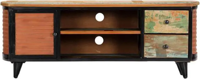 Alt view image 4 of 7 - vidaXL TV Stand TV Unit Sideboard TV Console Cabinet Solid Reclaimed Wood