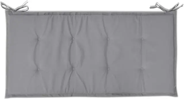Alt view image 8 of 14 - vidaXL Garden Bench Cushion Grey 100x50x4 cm Oxford Fabric