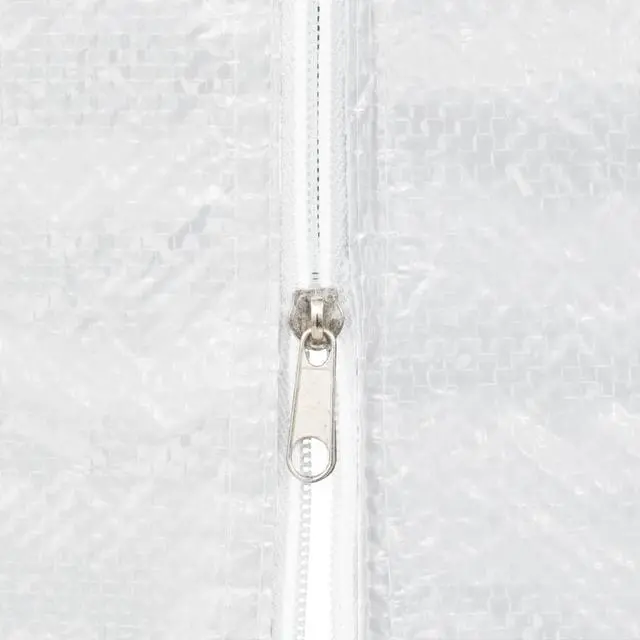 Alt view image 3 of 8 - vidaXL Party Tent Sidewall 2 Pcs Patio Canopy Sidewall with Zipper PE White