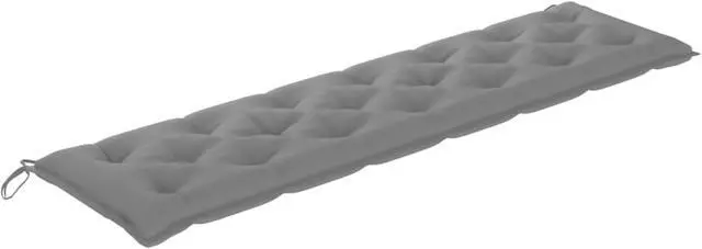 Alt view image 7 of 8 - vidaXL Garden Bench Cushion Gray 78.7" Fabric Outdoor Seating Furniture Pads