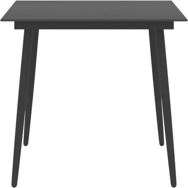 Alt view image 7 of 9 - vidaXL Patio Table Outdoor Dining Table Garden Porch Furniture PE Rattan Brown