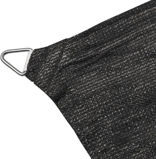 Alt view image 7 of 14 - vidaXL Sun Shade Sail Patio Sun Screen with Fasteners Shade Canopy Anthracite