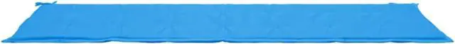 Alt view image 7 of 18 - vidaXL Bench Cushion Water Repellent Garden Seat Cushion Blue Oxford Fabric