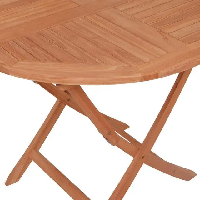 Alt view image 9 of 14 - vidaXL Outdoor Dining Table Folding Patio Table Garden Furniture Solid Teak Wood