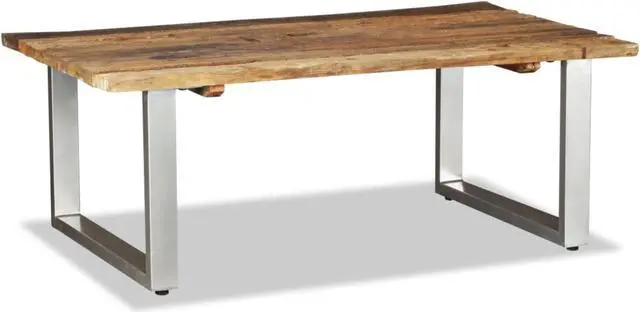 Alt view image 4 of 13 - vidaXL Coffee Table Sofa End Table Accent Side Table Solid Wood Reclaimed