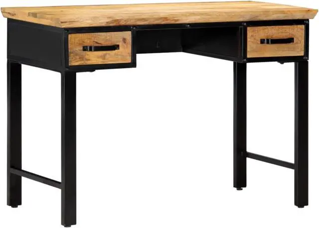 Alt view image 8 of 14 - vidaXL Writing Table Computer Desk Home Office Study Table Solid Mango Wood