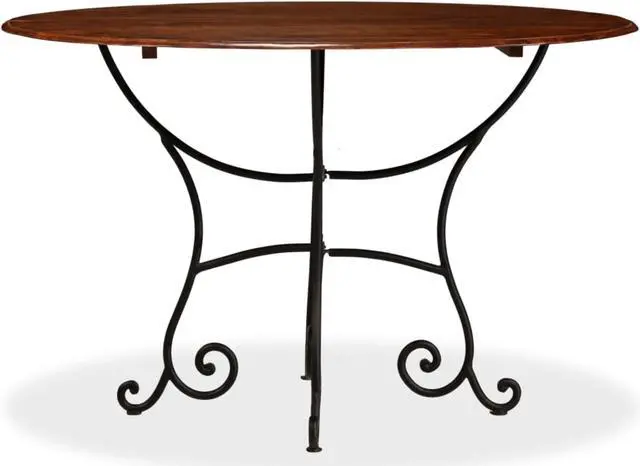 Alt view image 10 of 12 - vidaXL Solid Wood Acacia Dining Table with Honey Finish 47.2" Dinner Desk
