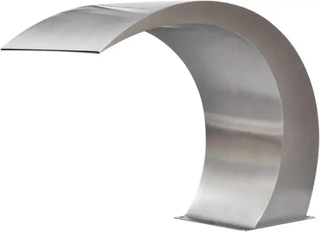 Alt view image 9 of 15 - vidaXL Waterfall Pool Fountain Stainless Steel Descent Pond Garden Outdoor