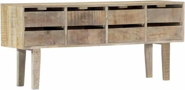 Alt view image 8 of 12 - vidaXL Sideboard Entry Table Buffet Cabinet with Drawers Solid Wood Mango