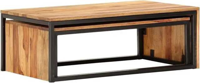 Alt view image 8 of 12 - vidaXL Coffee Table Set of 2 Brown
