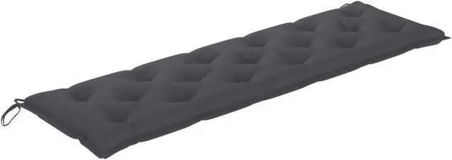 Alt view image 7 of 15 - vidaXL Bench Cushion Water Repellent Seat Cushion Anthracite Oxford Fabric