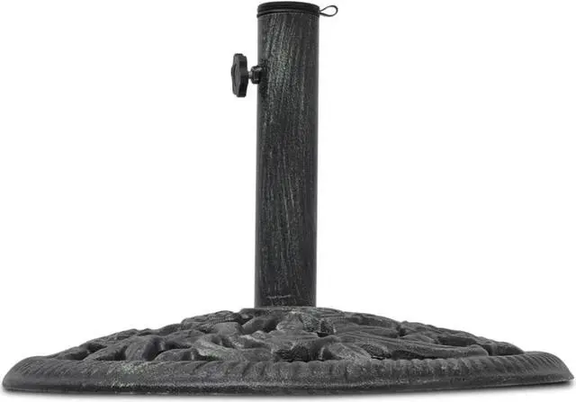 Alt view image 3 of 10 - vidaXL Umbrella Base Cast Iron 26 lb 19"