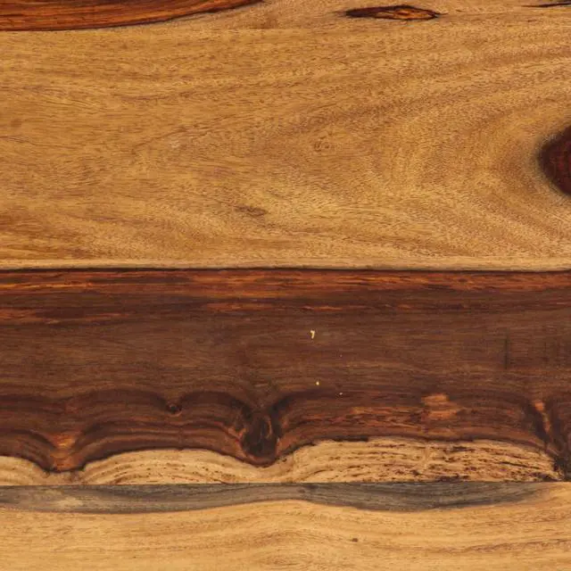 Alt view image 9 of 11 - vidaXL Coffee Table Brown Solid Acacia wood, Powder-Coated Steel