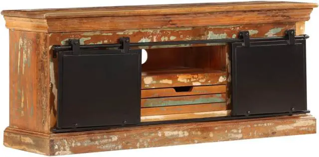 Alt view image 8 of 14 - vidaXL TV Stand TV Unit Sideboard TV Console Cabinet Solid Reclaimed Wood