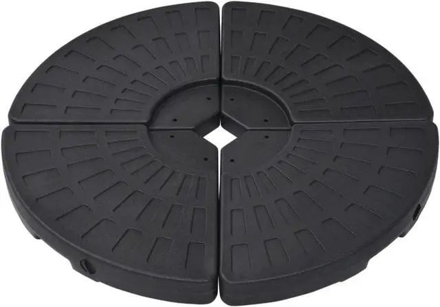 Alt view image 4 of 12 - vidaXL Outdoor Umbrella Base Patio Parasol Stand Parasol Base Garden Porch Black