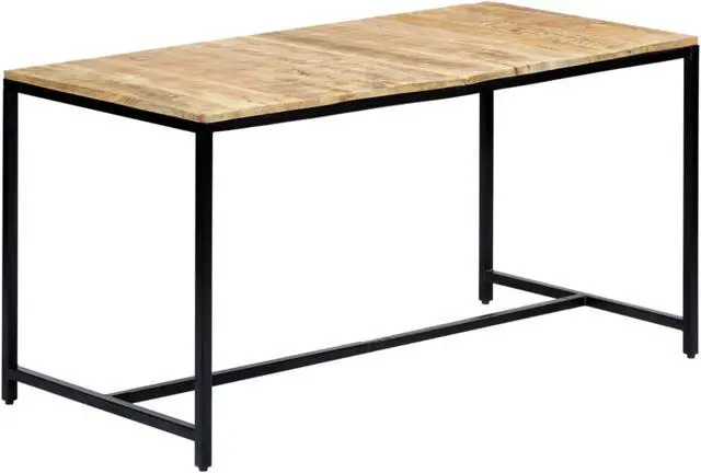 Alt view image 8 of 14 - vidaXL Dining Table Kitchen Table Dining Room Table Solid Rough Mango Wood